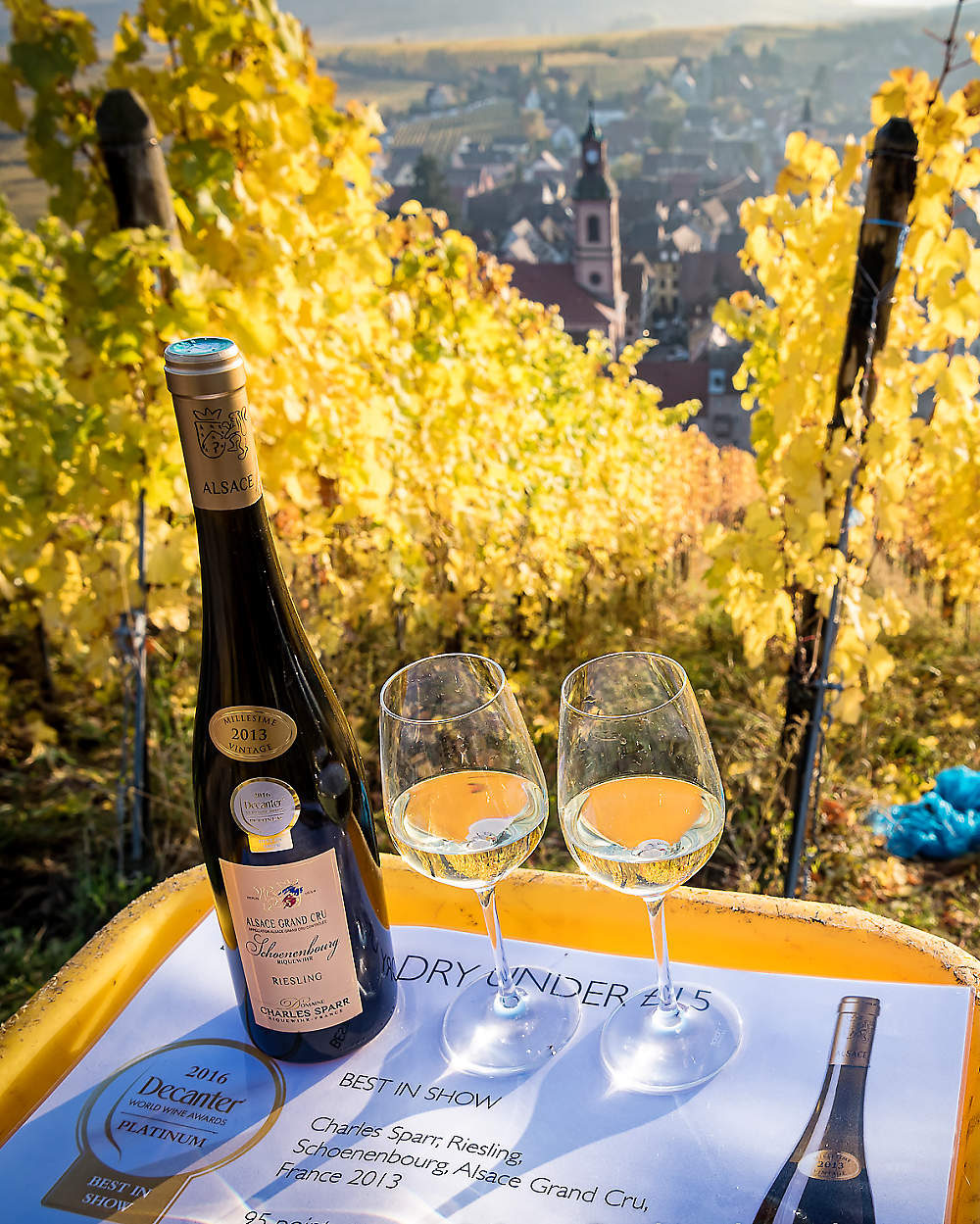 Le riesling issu du terroir du Schoenenbourg à Riquewihr figure régulièrement parmi les meilleurs vins blancs du monde.