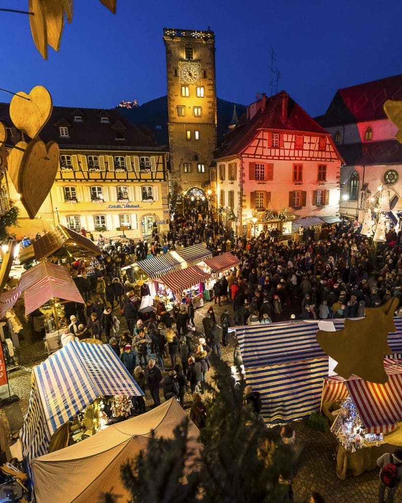 Weihnachtsmarkt in Ribeauvillé im Alsace
