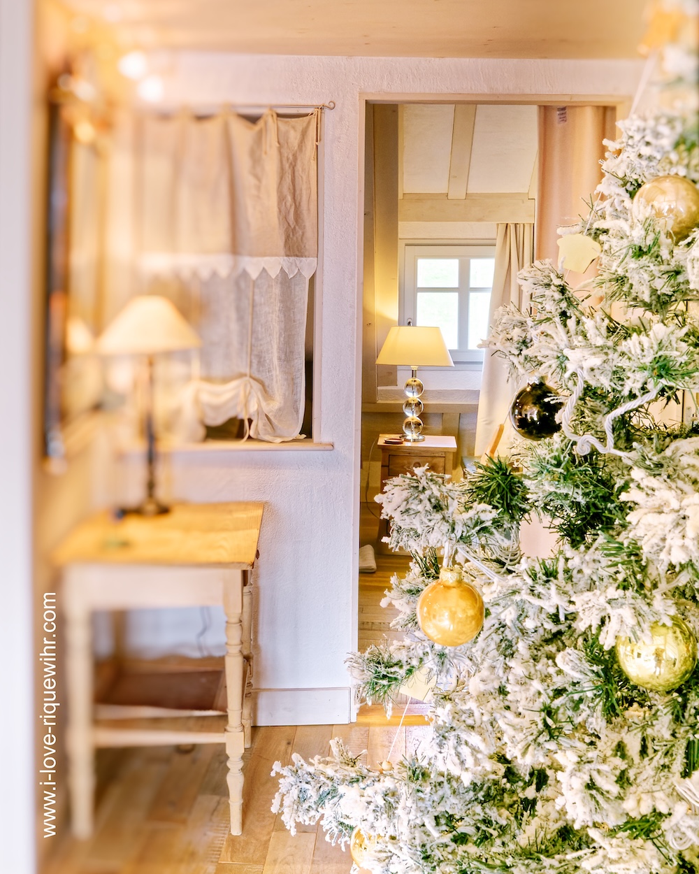 Weihnachtsbaum in unserer Ferienwohnung in Riquewihr
